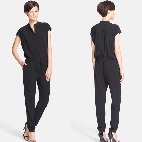 Vince Crepe Jogger Jumpsuit - Picture 1 of 3